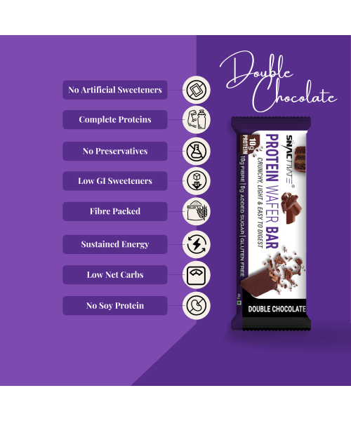 Snactivate: Protein Wafer Bar - Double Chocolate - Pack of 6