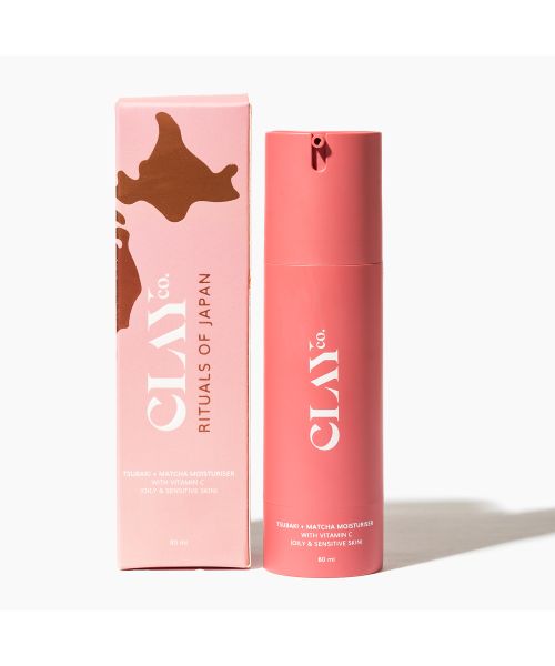 ClayCo.: Tsubaki + Matcha Moisturiser with Vitamin C - 80ml (Oily & Sensitive Skin)