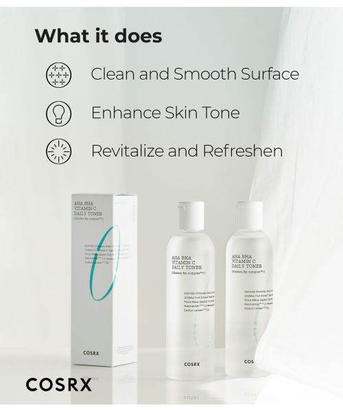 COSRX: Refresh AHA BHA Vitamin C Daily Face Toner | 150ml