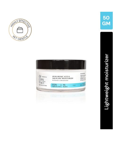 Deconstruct Skincare: Hyaluronic Acid & Squalane Moisturizer - 50gm