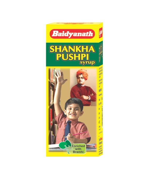 Baidyanath: Shankhapushpi Syrup- Helps to improve memory and enhance concentration| For Kids and Adults - 450 ml