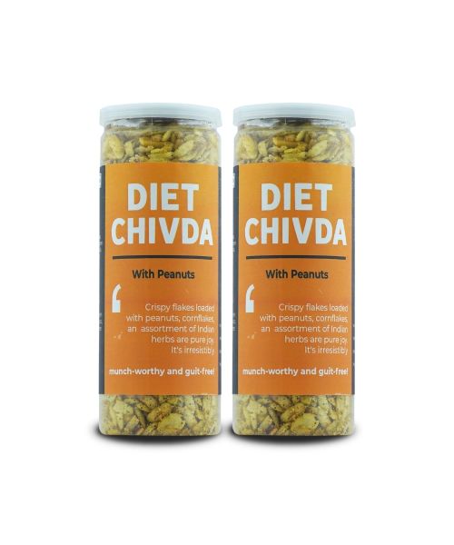 Omay Foods: Diet Chivda With Peanuts - Pack of 2 - 100gm Each