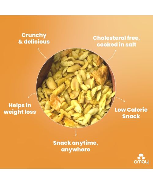 Omay Foods: Diet Chivda With Peanuts - Pack of 2 - 100gm Each
