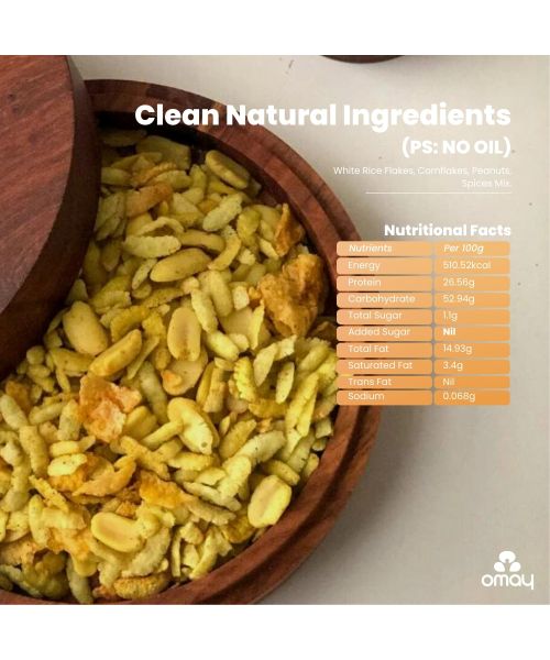 Omay Foods: Diet Chivda With Peanuts - Pack of 2 - 100gm Each