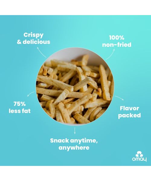 Omay Foods: Potato Flakes - Tangy Masala jar - Pack of 2 - 50gm Each