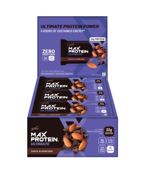 RiteBite Max Protein: Ultimate Choco Almond [Pack of 12] - 1200gm