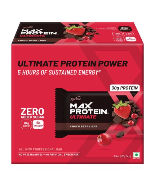 RiteBite Max Protein: Ultimate Choco Berry [Pack of 6] - 600gm
