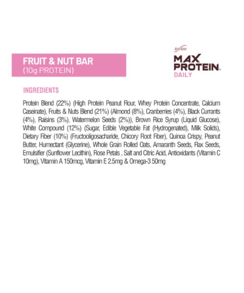 RiteBite Max Protein: Daily Fruit & Nut [Pack of 6] - 300gm