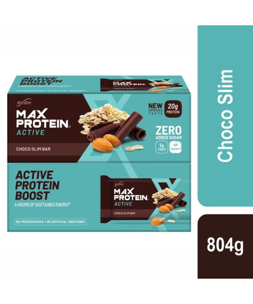 RiteBite Max Protein: Active Choco Slim [Pack of 12] - 804gm