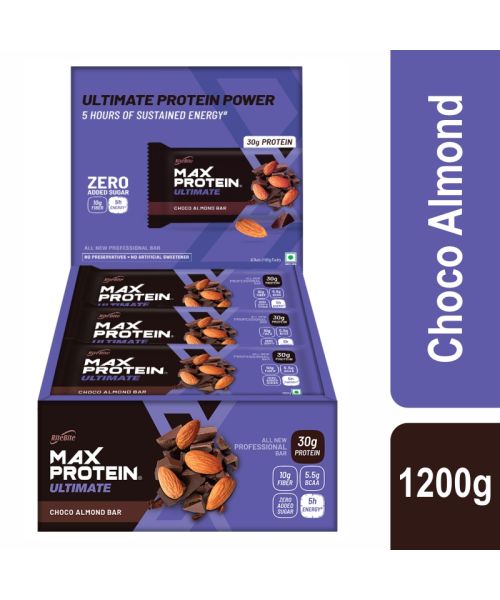 RiteBite Max Protein: Ultimate Choco Almond [Pack of 12] - 1200gm