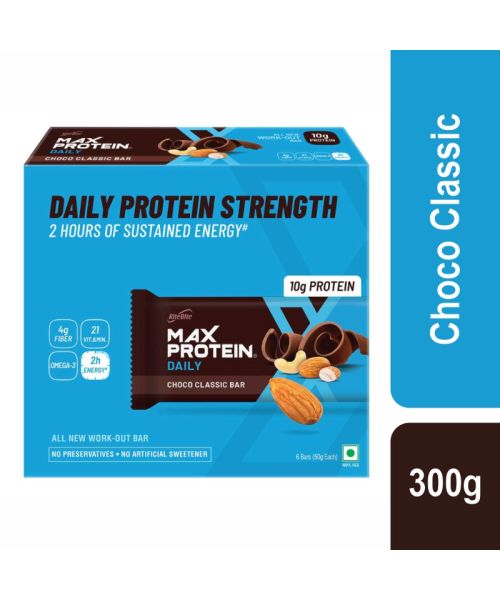 RiteBite Max Protein: Daily Choco Classic [Pack of 6] - 300gm