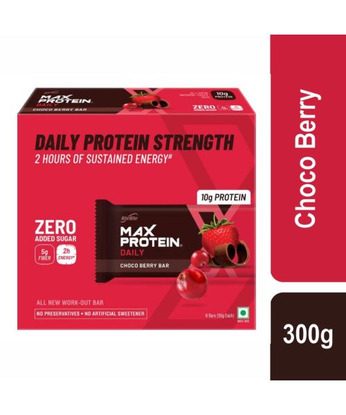 RiteBite Max Protein: Daily Choco Berry [Pack of 6] - 300gm