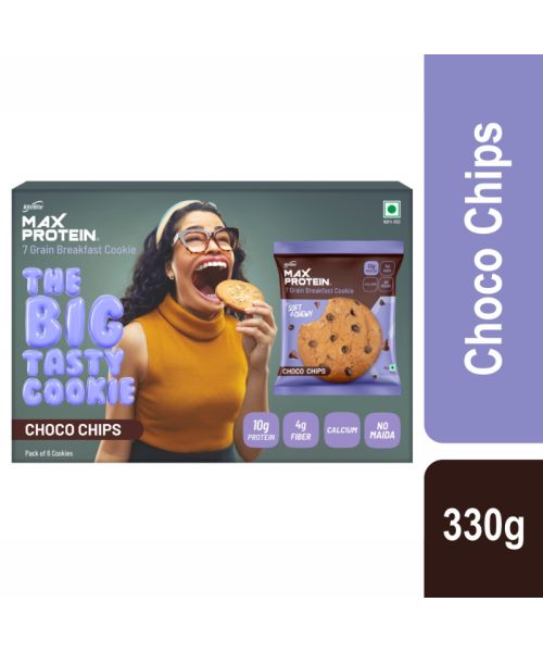 RiteBite Max Protein: Cookies Choco Chips [Pack of 6 ] - 330gm
