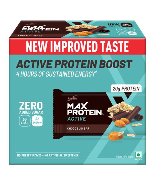 RiteBite Max Protein: Active Choco Slim [Pack of 6] - 402gm