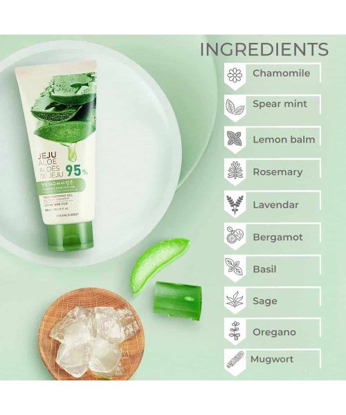 The Face Shop: Jeju Aloe Fresh Soothing Gel Tube - 300ml