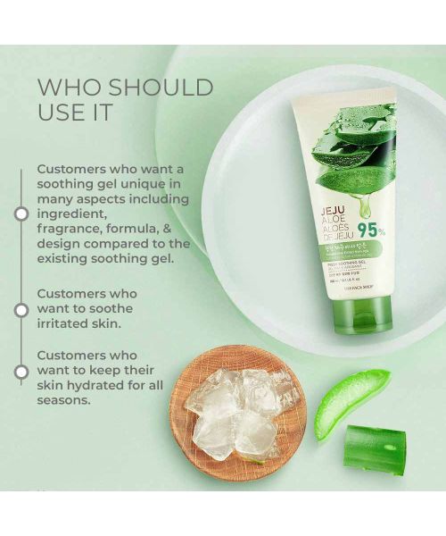 The Face Shop: Jeju Aloe Fresh Soothing Gel Tube - 300ml