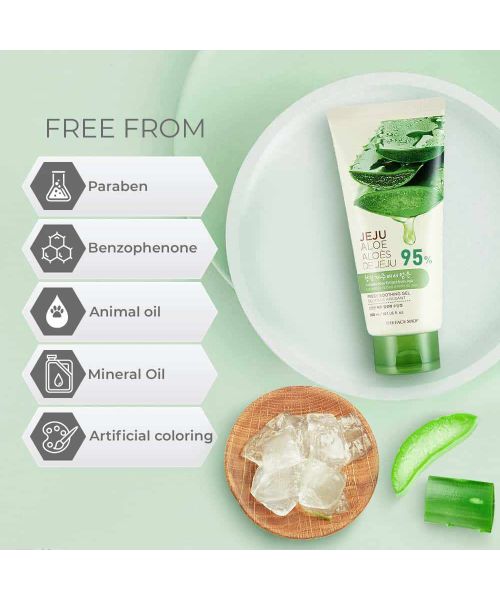 The Face Shop: Jeju Aloe Fresh Soothing Gel Tube - 300ml