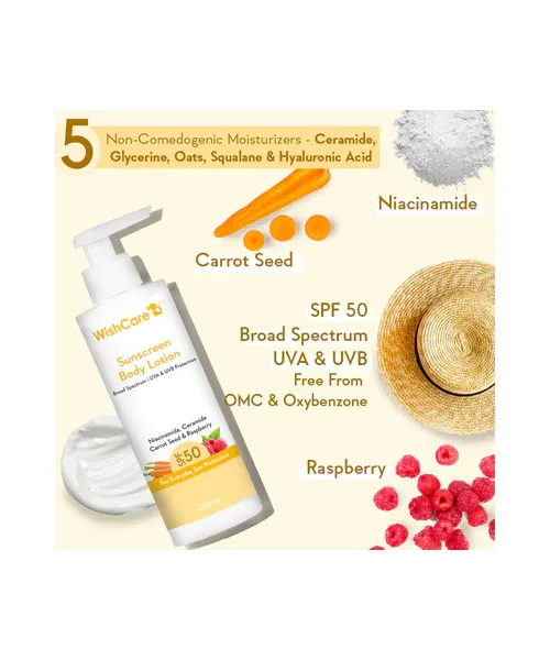 WishCare: SPF50 Sunscreen Body Lotion - 200ml