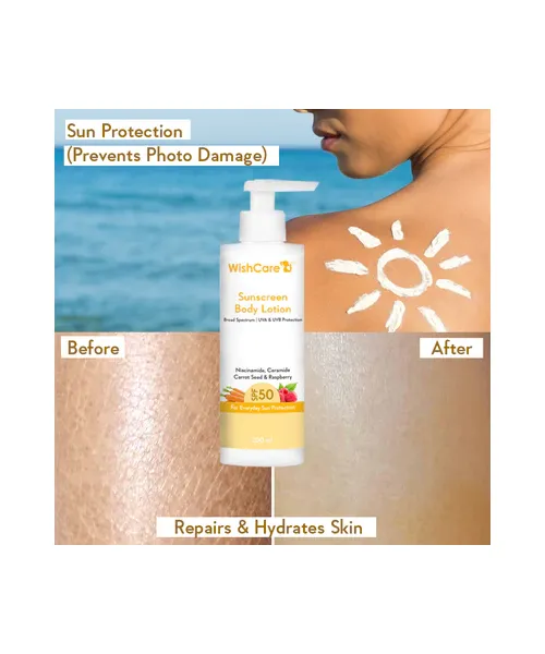 WishCare: SPF50 Sunscreen Body Lotion - 200ml