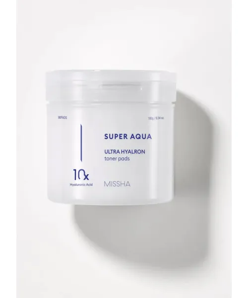 Missha: Super Aqua Ultra Hyalron Toner Pads - 180gm