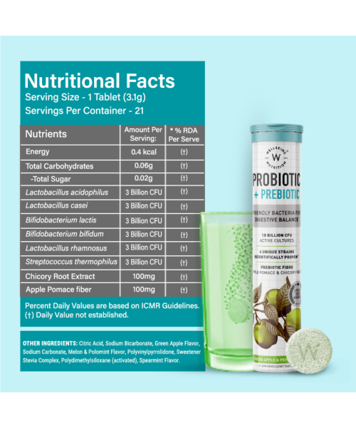 Wellbeing Nutrition: Daily Probiotic + Prebiotic - 126 Tabs