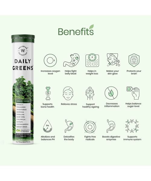 Wellbeing Nutrition: Daily Greens Organic Wholefood Multivitamin - 30 Tabs