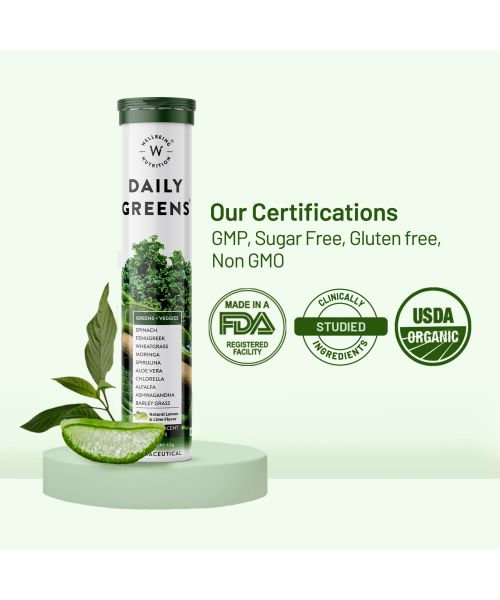 Wellbeing Nutrition: Daily Greens Organic Wholefood Multivitamin - 30 Tabs