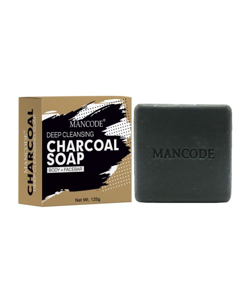 Mancode: Charcoal Deep Cleansing Soap - Pack of 2 (125gm each)