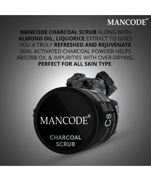 Mancode: Charcoal Scrub - 100gm