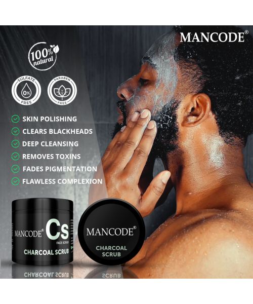 Mancode: Charcoal Scrub - 100gm
