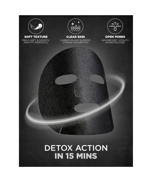 Mancode: Charcoal Face Sheet Mask - Pack of 3 (25ml each)