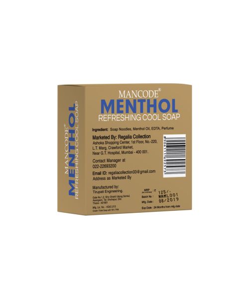 Mancode: Refreshing Cool Menthol Soap - 125gm