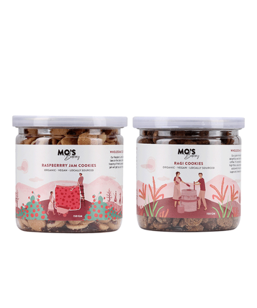 MOS Bakery: Raspberry Jam - 200g & Ragi Cookies - 200g Combo