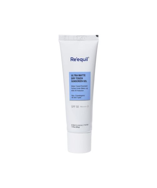 Reequil: Ultra Matte Dry Touch Sunscreen Gel SPF 50 PA++++ - 50gm
