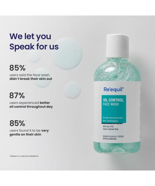 Reequil: Oil Control & Anti Acne Face Wash - 200ml