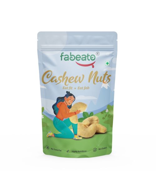 Fabeato: 100% Natural Premium Whole Raw Cashews - 200gm
