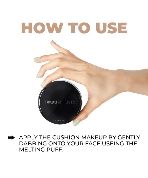 Suntique: I'M Velvet Skin Fit Cushion SPF50+ PA++++ - 12gm