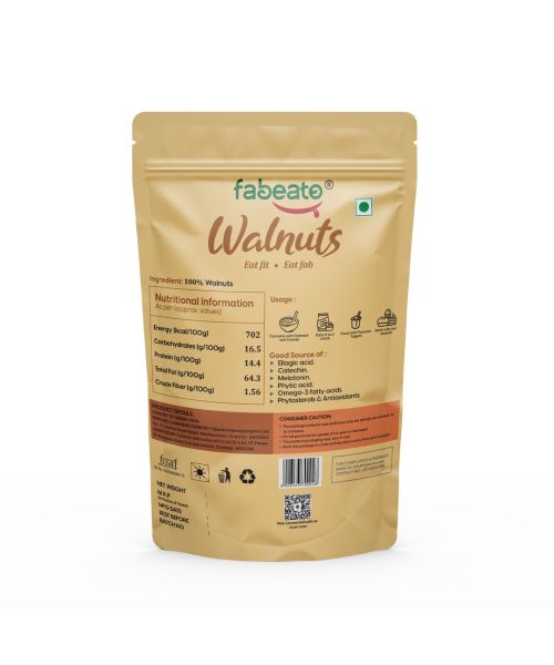 Fabeato: Special Offer -Natural Premium California Walnut Kernels - 200gm