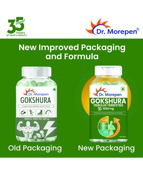 Dr. Morepen: Gokshura Tablets For Men's Wellness - Boost Stamina - 60 Tablets
