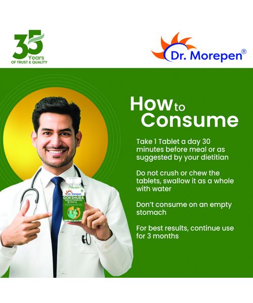 Dr. Morepen: Gokshura Tablets For Men's Wellness - Boost Stamina - 60 Tablets