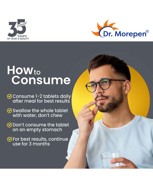 Dr. Morepen: Testo Boost & Gokshura For Men - For Improved Performance - Combo Pack - 60 Capsules each