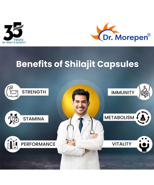 Dr. Morepen: Sexual Wellness Kit with Shilajit Capsules and Testos Boost - Ayurvedic Supplement to improve Stamina & Strength- 60 Capsules Each