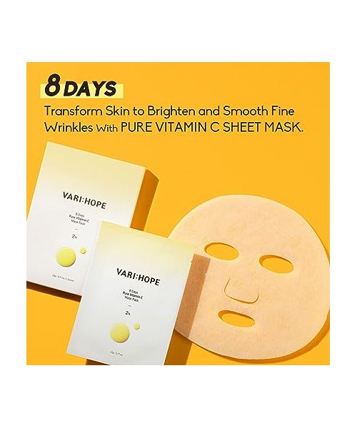 VariHope: 8 Days Brightening Mask With Pure Vitamin C - 5 Sheets