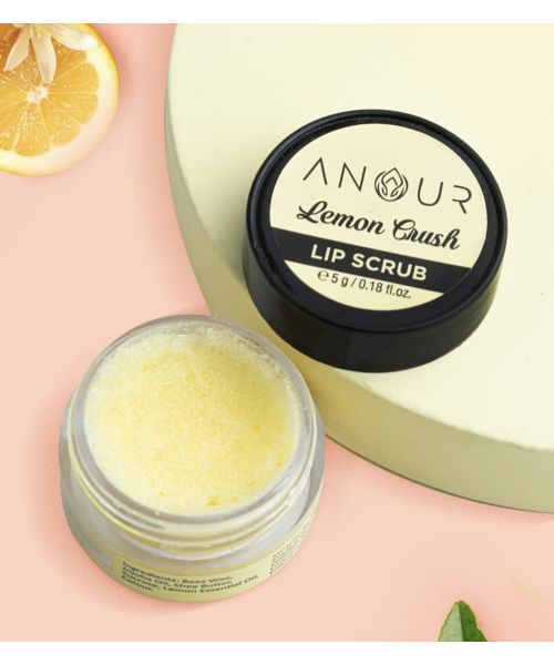 Anour: Mini Lemon Crush Lip Scrub- 5gm