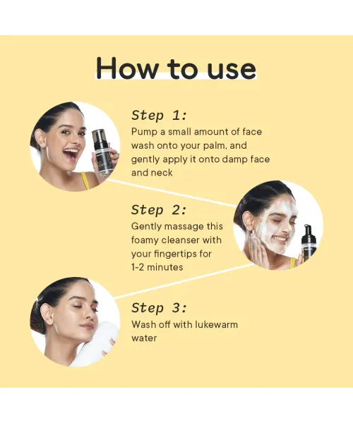 Quench Botanics: Yuzu Fine Vit C Foaming Face Wash - 100ml