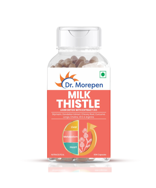 Dr. Morepen: Milk Thistle+  -  Liver Support Supplement - 60 Capsules