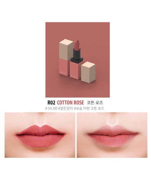 MOART: Velvet Lip Stick R2 Cotton Rose - 3.5gm