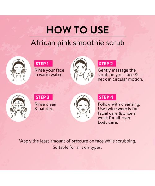 Belora: African Pink Smoothie ScrubFace Scrub - 50gm