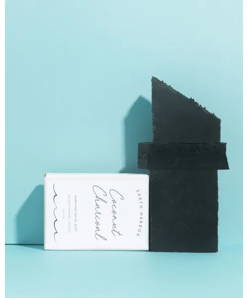 Earth Harbour: Coconut Charcoal Purifying Facial Soap - 113gm