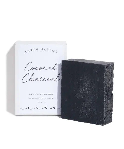 Earth Harbour: Coconut Charcoal Purifying Facial Soap - 113gm